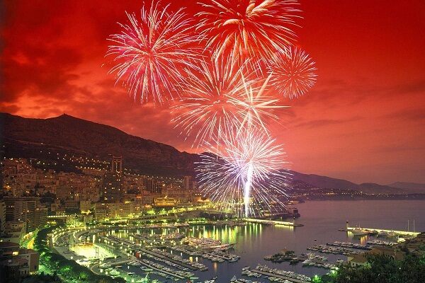 Monaco New Years Eve Fireworks