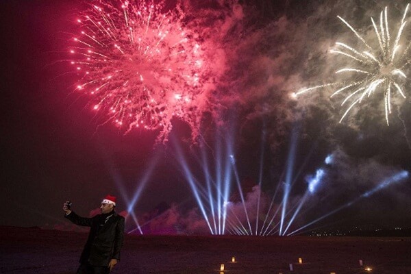 Cairo New Years Fireworks