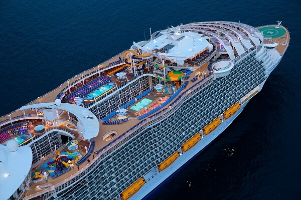 Symphony of the Seas Aerial View