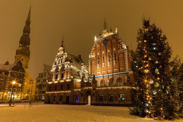 Christmas in Old Riga Town, Latvia