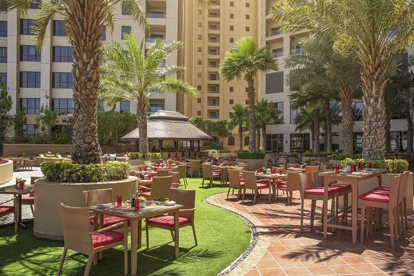 Lawn Sitting at Amwaj Rotana Hotel Dubai