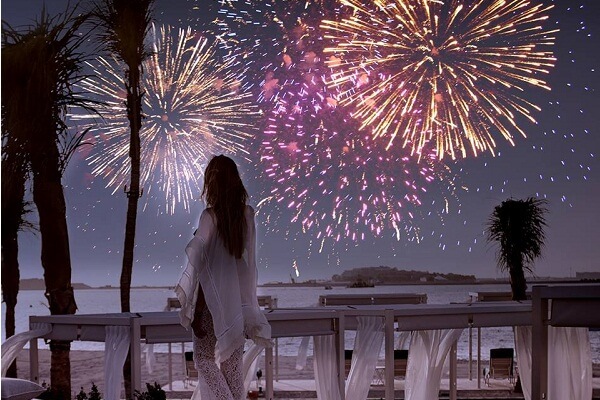 New Years Eve Fireworks at One and Only Royal Mirage Dubai