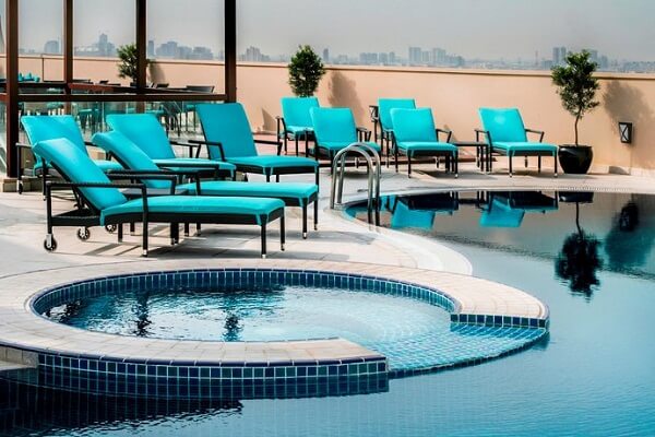 Rooftop Pool at Elite Byblos Hotel Dubai