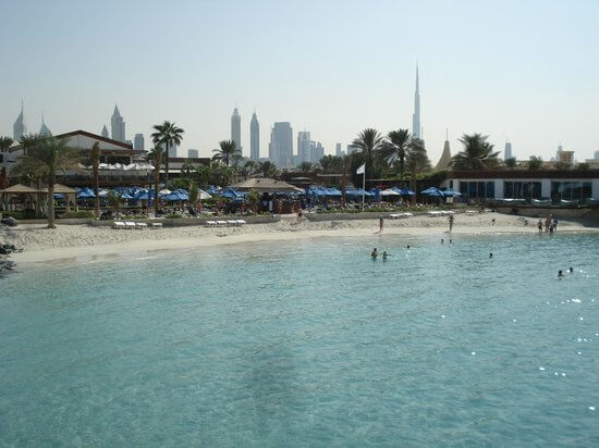 View of Burj Khalifa from Dubai Marine Beach Resort