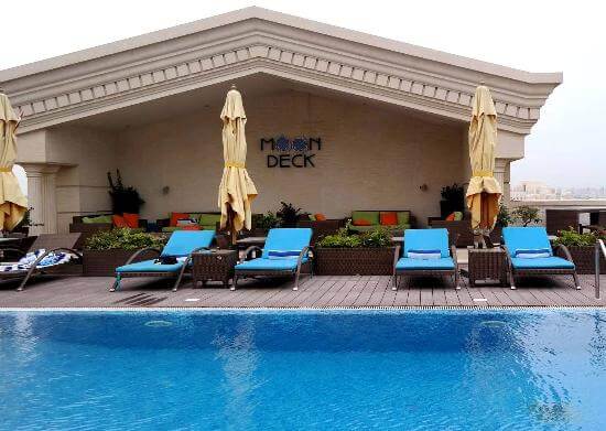 Rooftop Pool at Warwick Doha Hotel