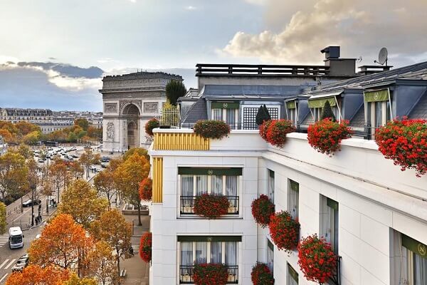 Best Arc de Triomphe View from Hotel Napoleon Paris