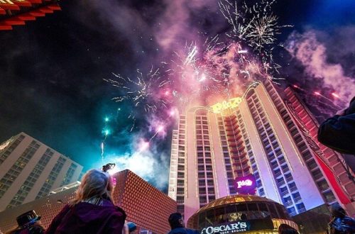 The Plaza Hotel and Casino Las Vegas NYE Fireworks